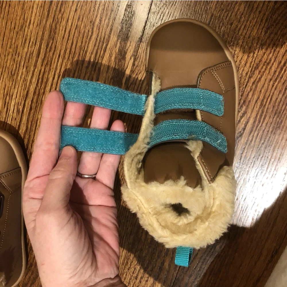 Ten Little Furry High Tops Sz 12